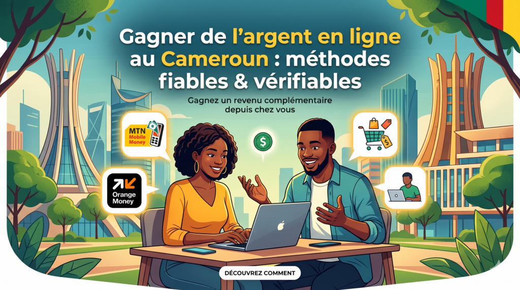 Gagner de l'argent en ligne au Cameroun : méthodes fiables & vérifiables gagner de l
