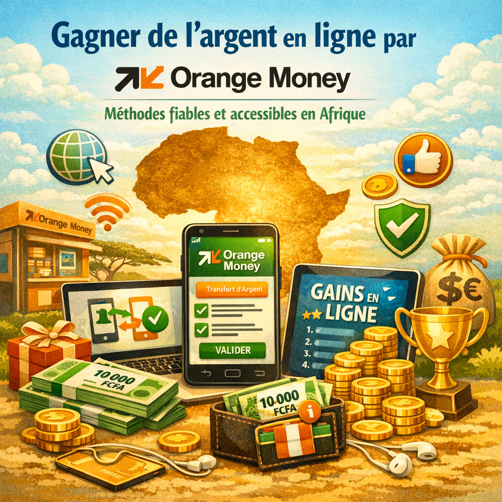 gagner de l’argent en ligne par orange money méthodes fiables et accessibles en afrique