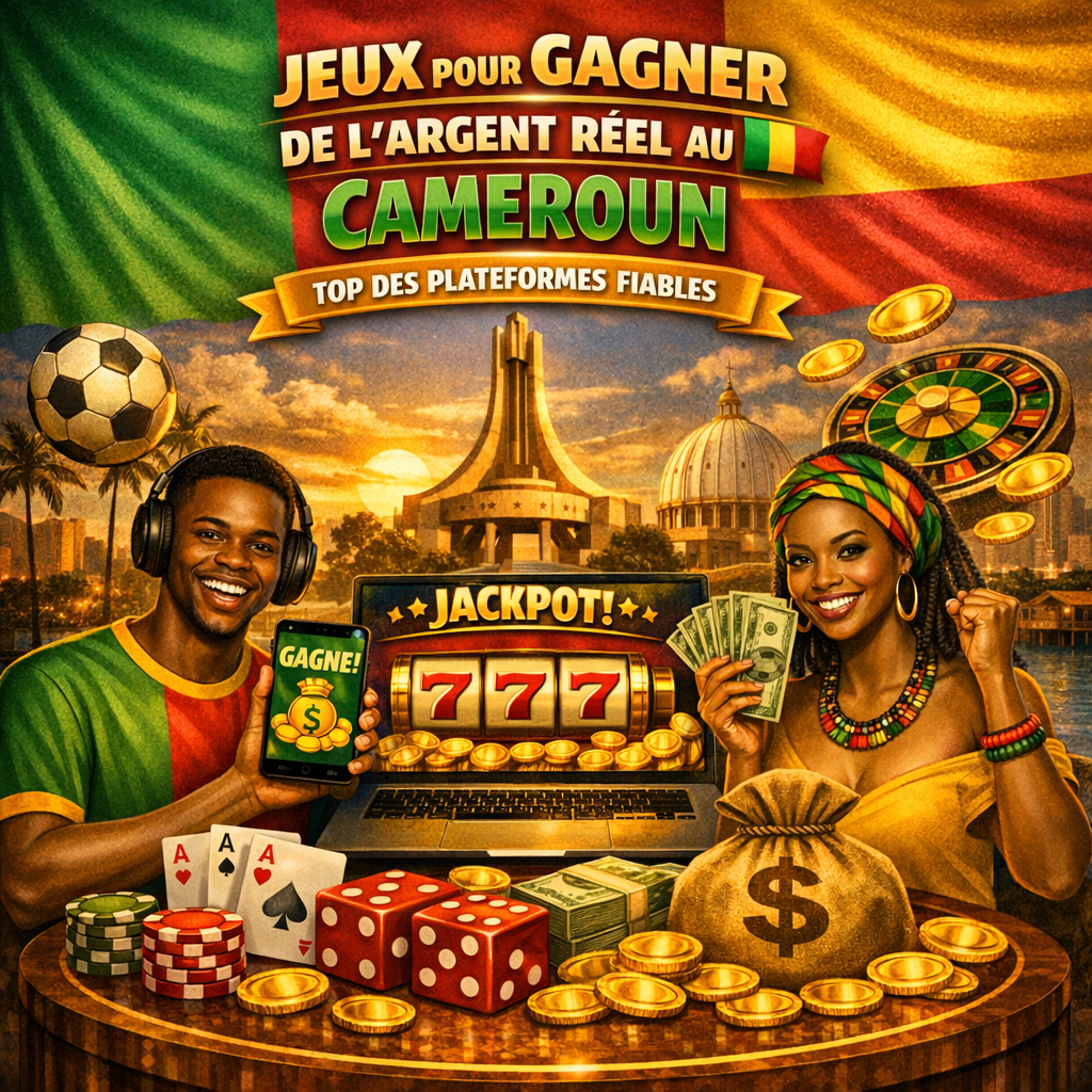 jeux pour gagner de l'argent réel au cameroun top des plateformes fiables en 2026