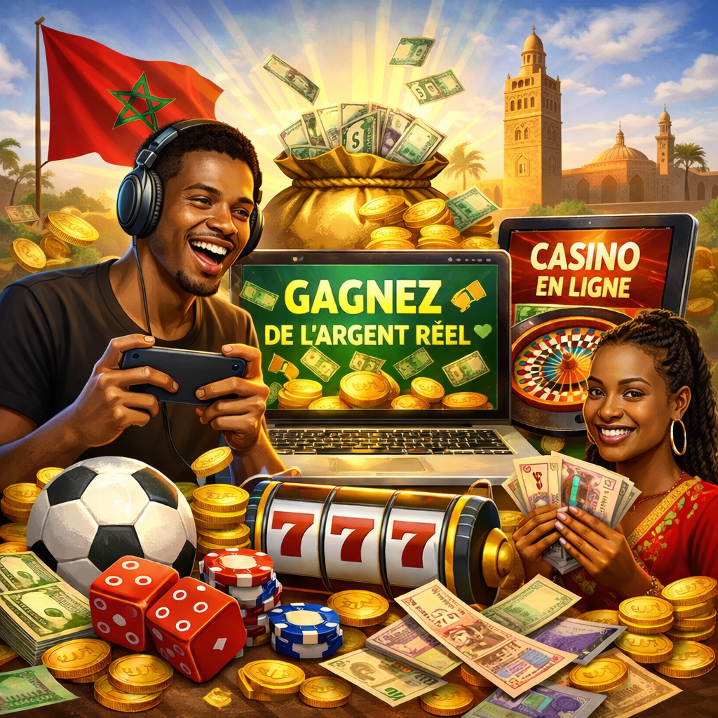 jeux pour gagner de l'argent réel au maroc top des plateformes fiables