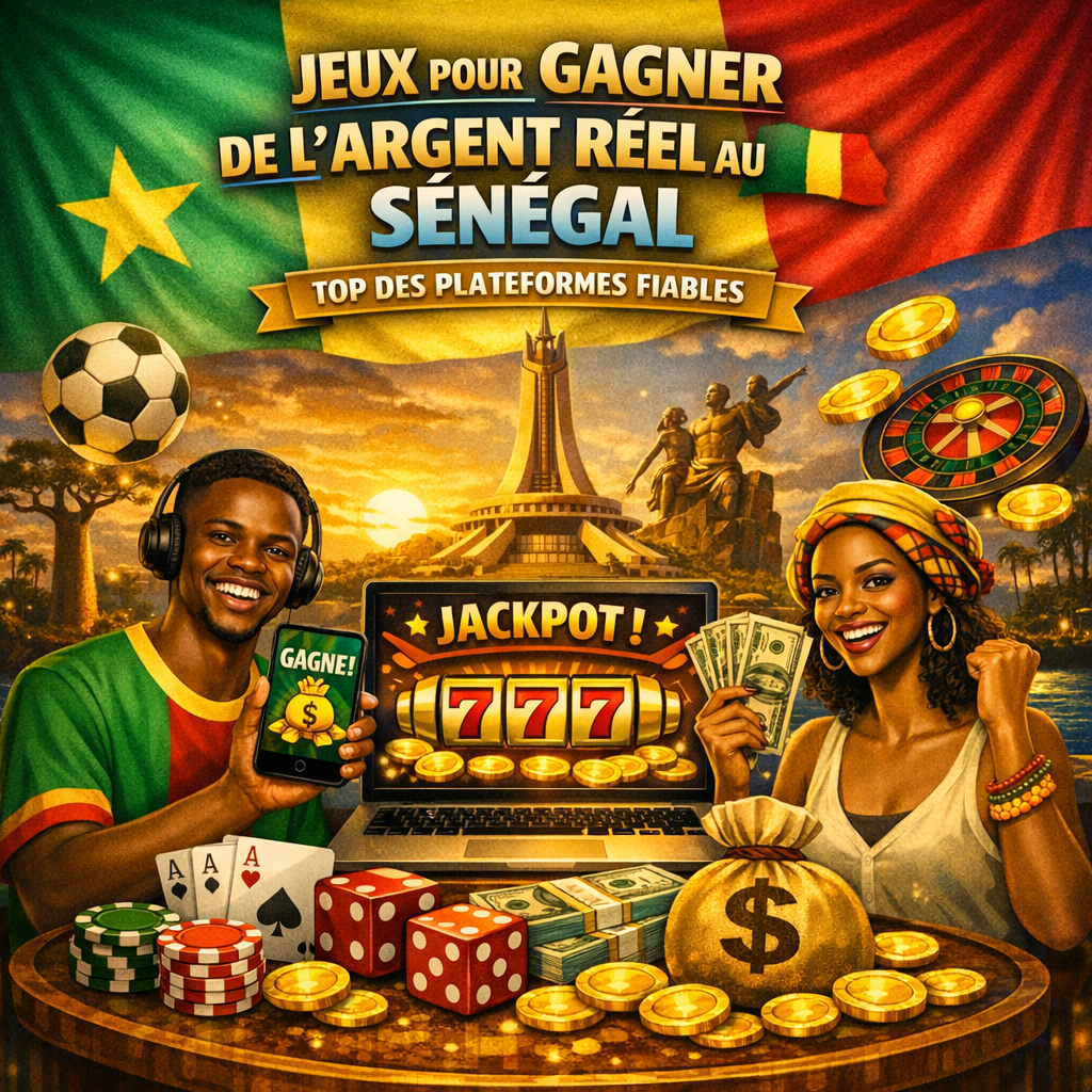 jeux pour gagner de l'argent réel au sénégal top des plateformes fiables