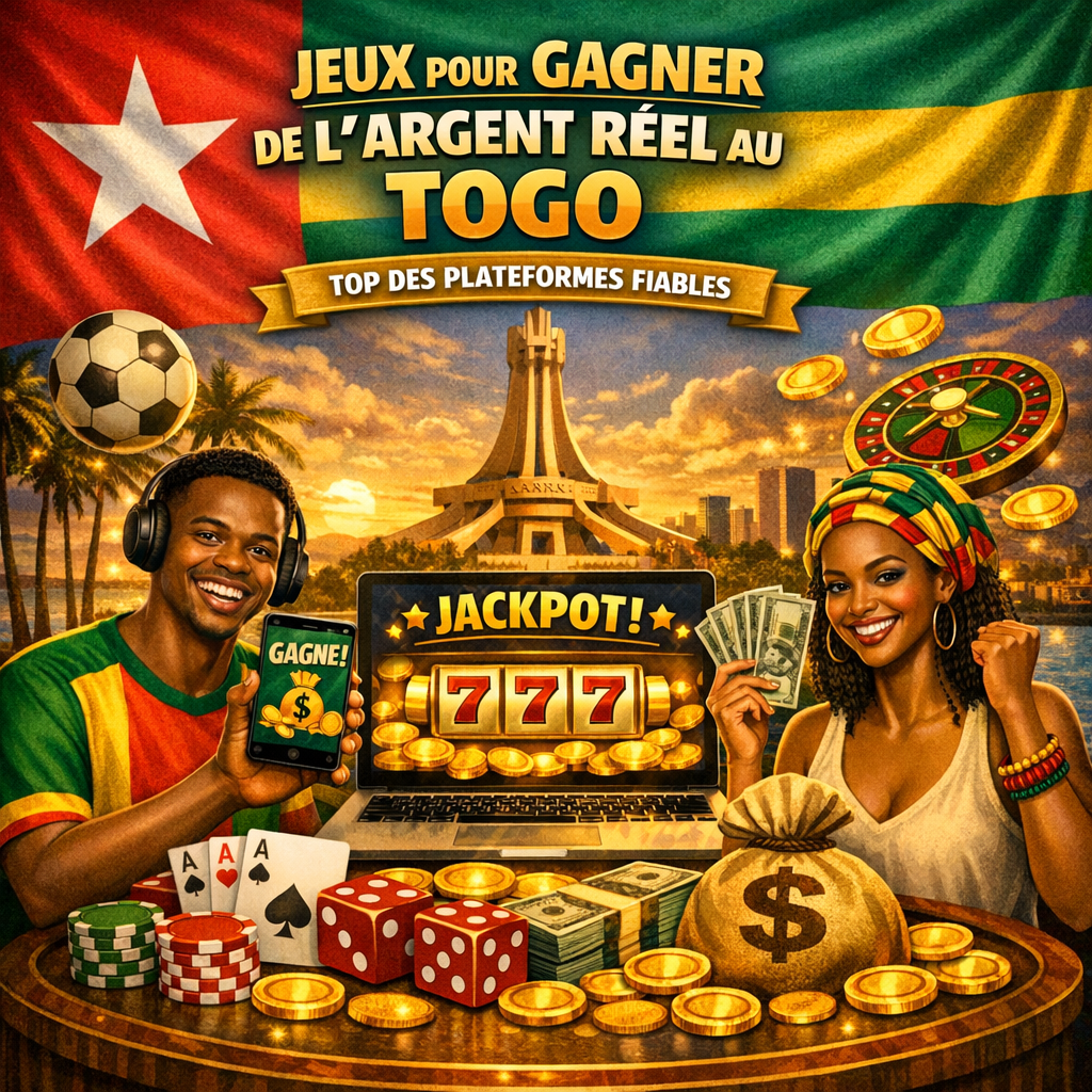 jeux pour gagner de l'argent réel au togo top des plateformes fiables