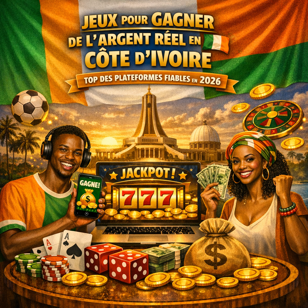 jeux pour gagner de l'argent réel en côte d'ivoire top des plateformes fiables en 2026 