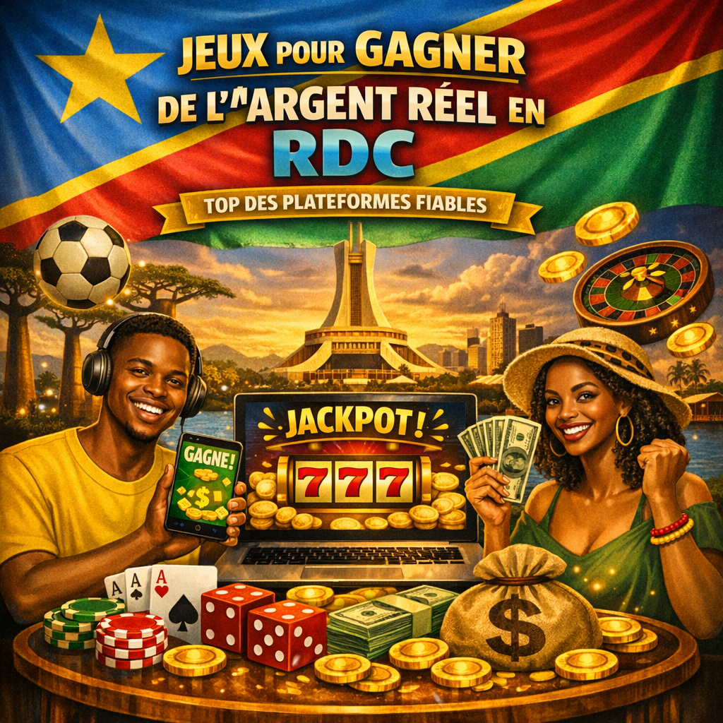 jeux pour gagner de l'argent réel en rdc top des plateformes fiables