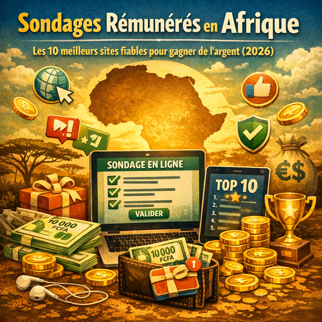 💰 sondages rémunérés en afrique les 10 meilleurs sites fiables pour gagner de l’argent (2026)