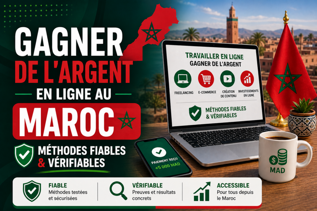 gagner de l'argent en ligne au maroc