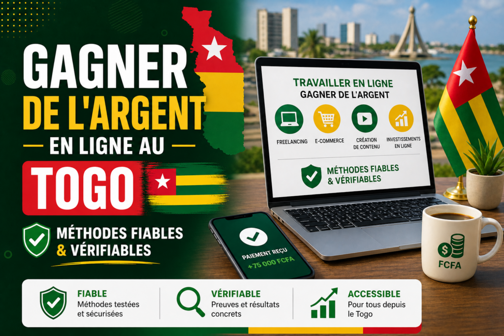gagner de l'argent en ligne au togo