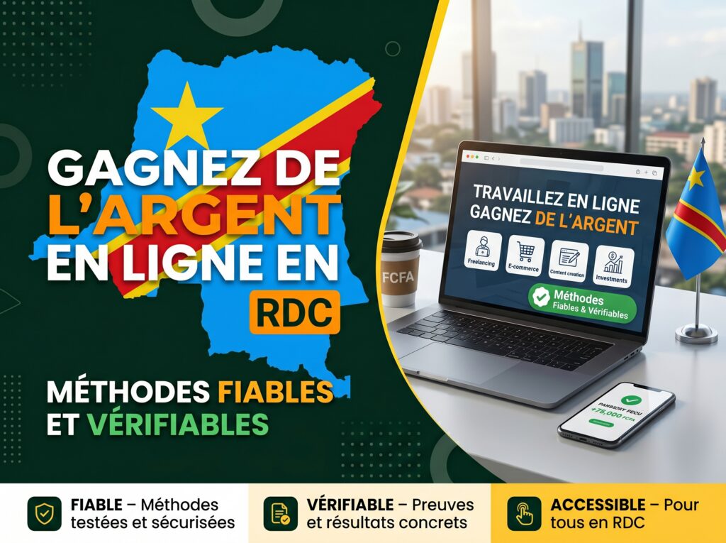 gagner de l'argent en ligne en rdc