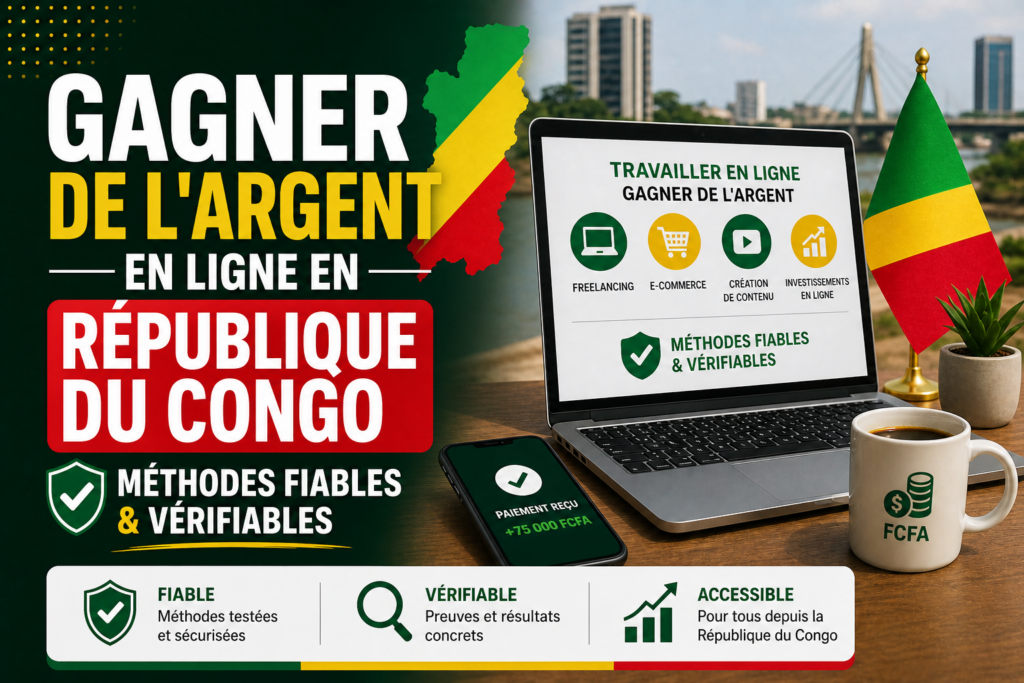 gagner de l'argent en ligne en république du congo