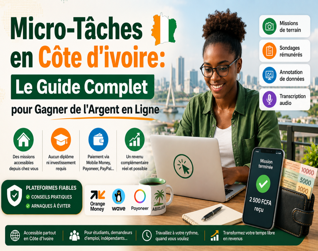 les micro tâches en côte d'ivoire
