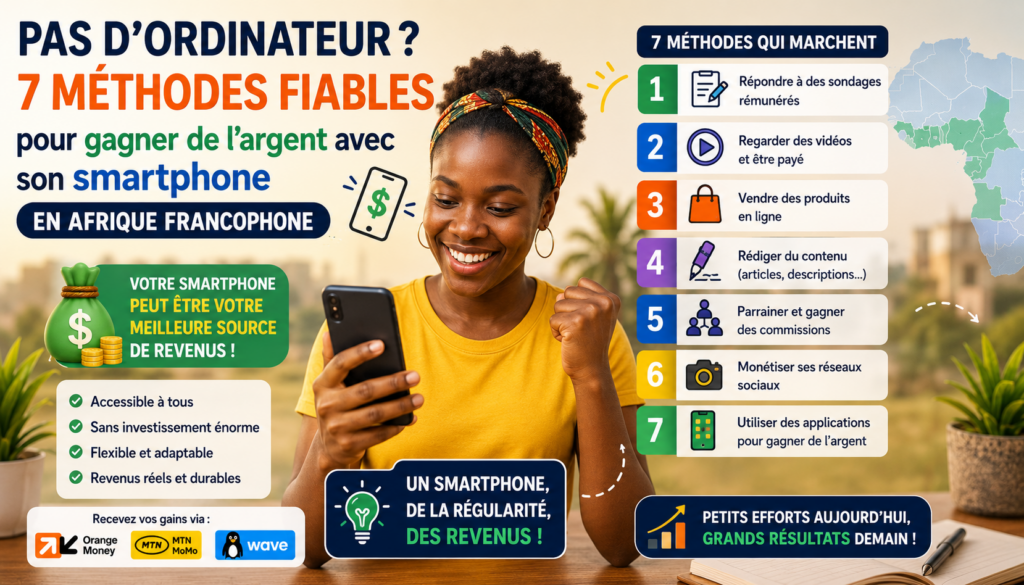 7 méthodes fiables pour gagner de l'argent avec son smartphone