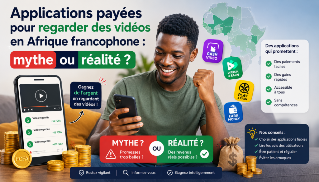 đ± Applications qui paient pour regarder des vidĂ©os en Afrique francophone : mythe ou rĂ©alitĂ© en 2026 ? applications qui paient pour regarder des vidĂ©os en afrique francophone mythe ou rĂ©alitĂ©