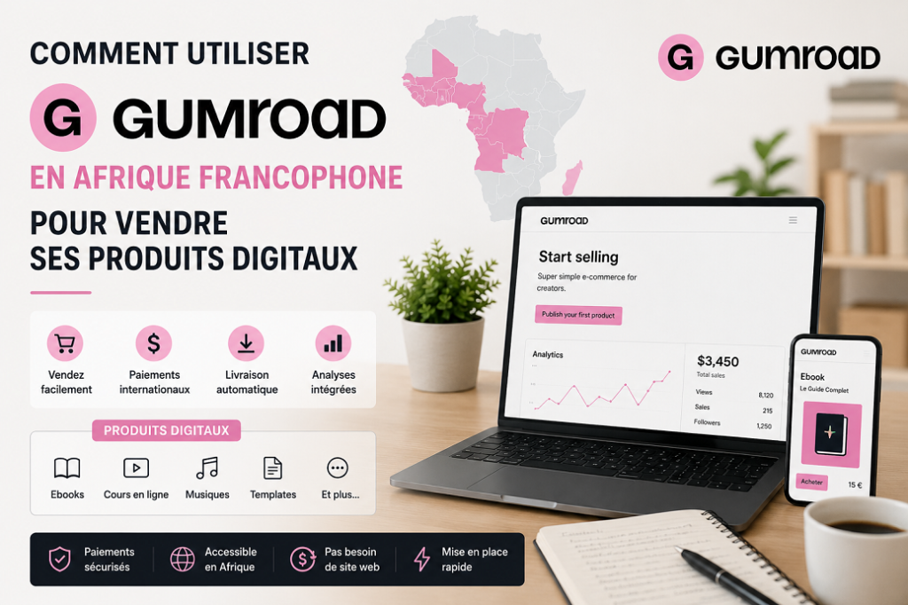 comment utiliser gumroad en afrique francophone pour vendre ses produits digitaux