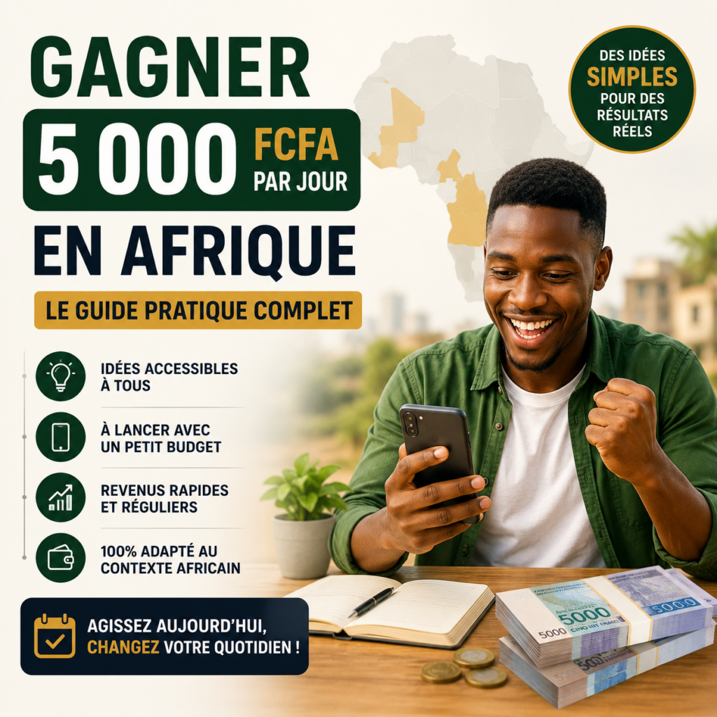comment gagner 5 000 fcfa par jour en afrique