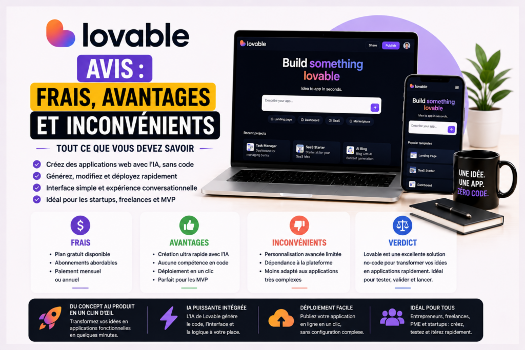 lovable avis frais, avantages et inconvénients