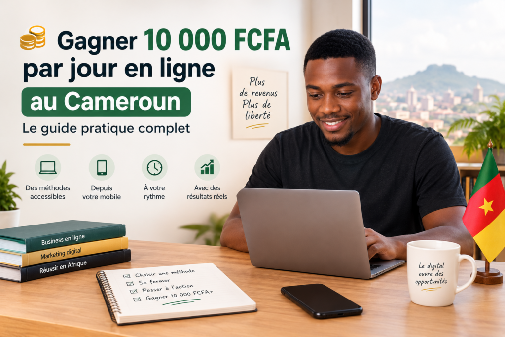 gagner 10 000 fcfa par jour en ligne au cameroun