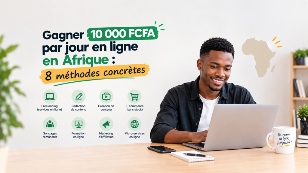 8 méthodes pour gagner en ligne en afrique