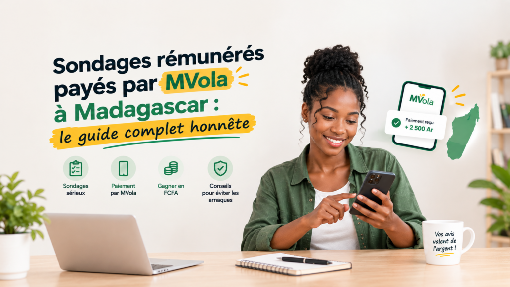 sondages rémunérés payés par mvola à madagascar